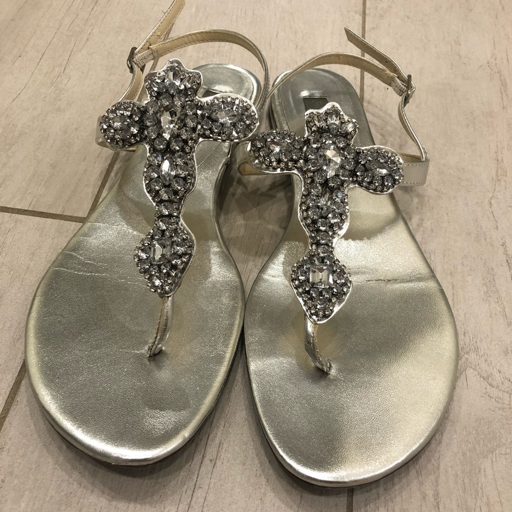 Betsey Johnson flat gem sandals